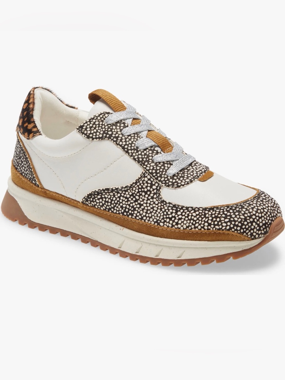 Madewell Kickoff White and Brown animal print
Calf hair Sneaker size 7.5